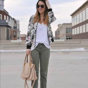 Express Straight Crop High Rise Pants